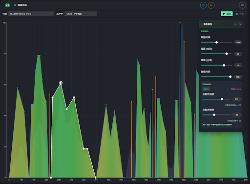 Haptic Waveform Editor UI
